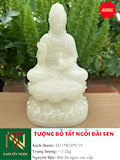 TƯỢNG BỒ TÁT NGỒI ĐÀI SEN 19CM